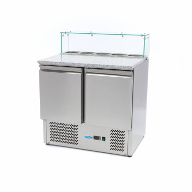 Réfrigérateur pizza - 90 cm - 5 bacs GN 1/6 - Maxima  au meilleur prix sur Restock CHR