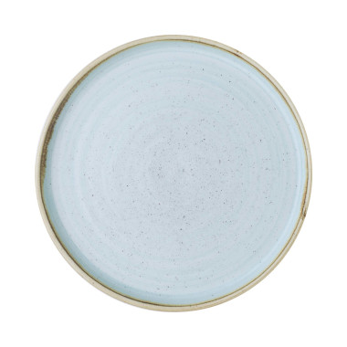 Assiette à bord montant en pierre Duck Egg - 210 mm - Finedine  au meilleur prix sur Restock CHR