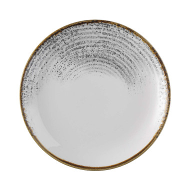 Assiette  plate Jasper Grey Homespun Accents - 260 mm - Finedine  au meilleur prix sur Restock CHR