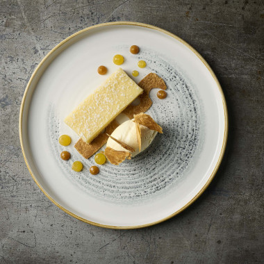 Assiette  plate Jasper Grey Homespun Accents - 260 mm - Finedine  au meilleur prix sur Restock CHR