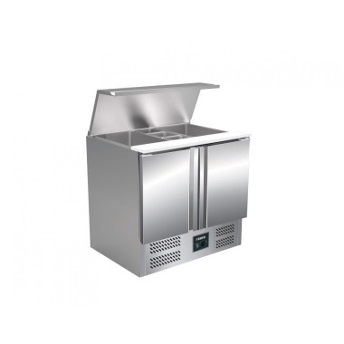 Saladette inox - 2 portes - GN1/1 - Professionnel - Saro  au meilleur prix sur Restock CHR