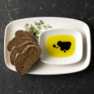 Assiette oblongue blanche pour chefs 344x234 mm - Finedine  au meilleur prix sur Restock CHR