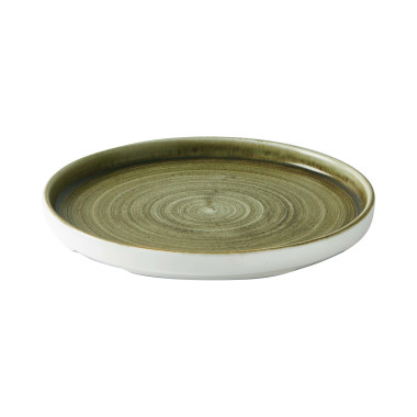Assiette à bords Stonecast Plume Green - 210 mm - Finedine  au meilleur prix sur Restock CHR