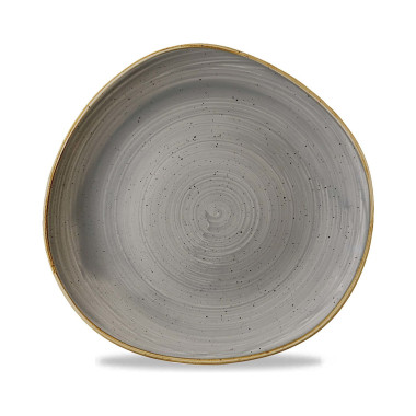 Assiette ronde Trace en grès gris - 264 mm - Finedine  au meilleur prix sur Restock CHR