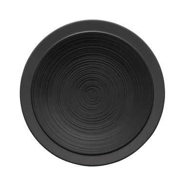 Assiette à dîner ronde Bahia Onyx 230 mm - Finedine  au meilleur prix sur Restock CHR