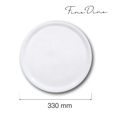 Assiette spéciale pizza - blanche - 330 mm - Finedine  au meilleur prix sur Restock CHR