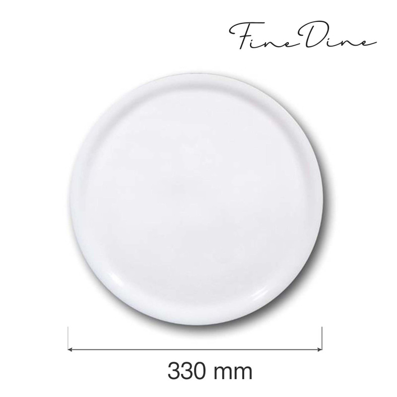 Assiette spéciale pizza - blanche - 330 mm - Finedine  au meilleur prix sur Restock CHR