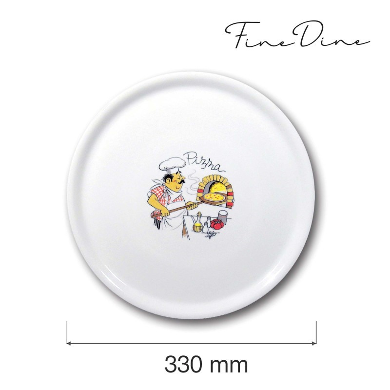 Plat à pizza spécial - décoré - 330 mm - Finedine  au meilleur prix sur Restock CHR