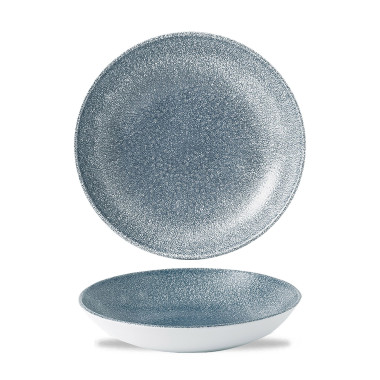 Assiette creuse à coupe Raku Topaz Blue - 182 mm - Finedine  au meilleur prix sur Restock CHR
