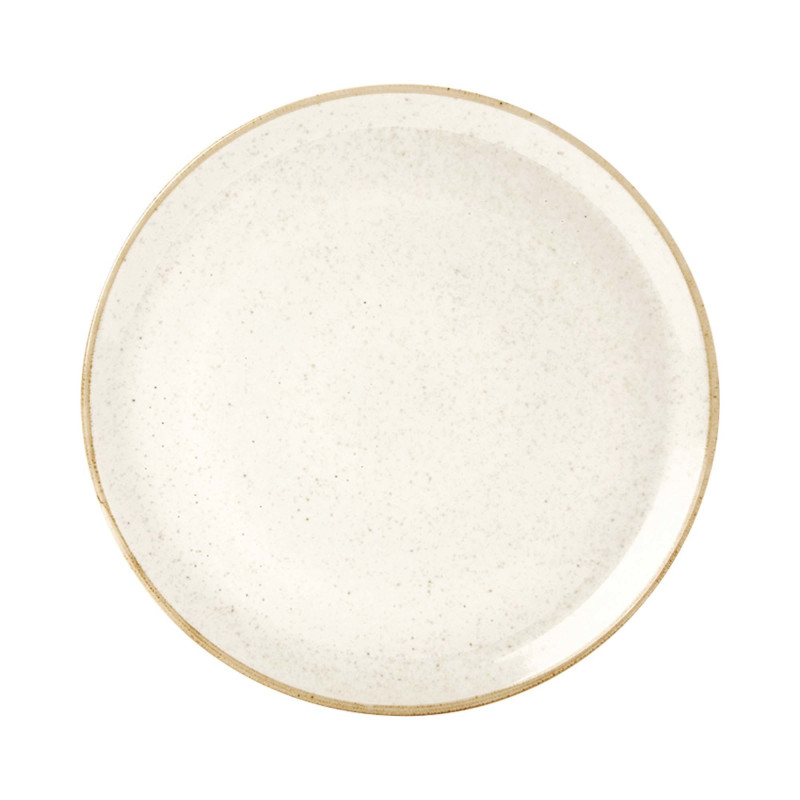 Assiette à pizza en sable - 280 mm - Finedine  au meilleur prix sur Restock CHR