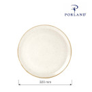 Assiette à pizza en sable - 320 mm - Finedine  au meilleur prix sur Restock CHR
