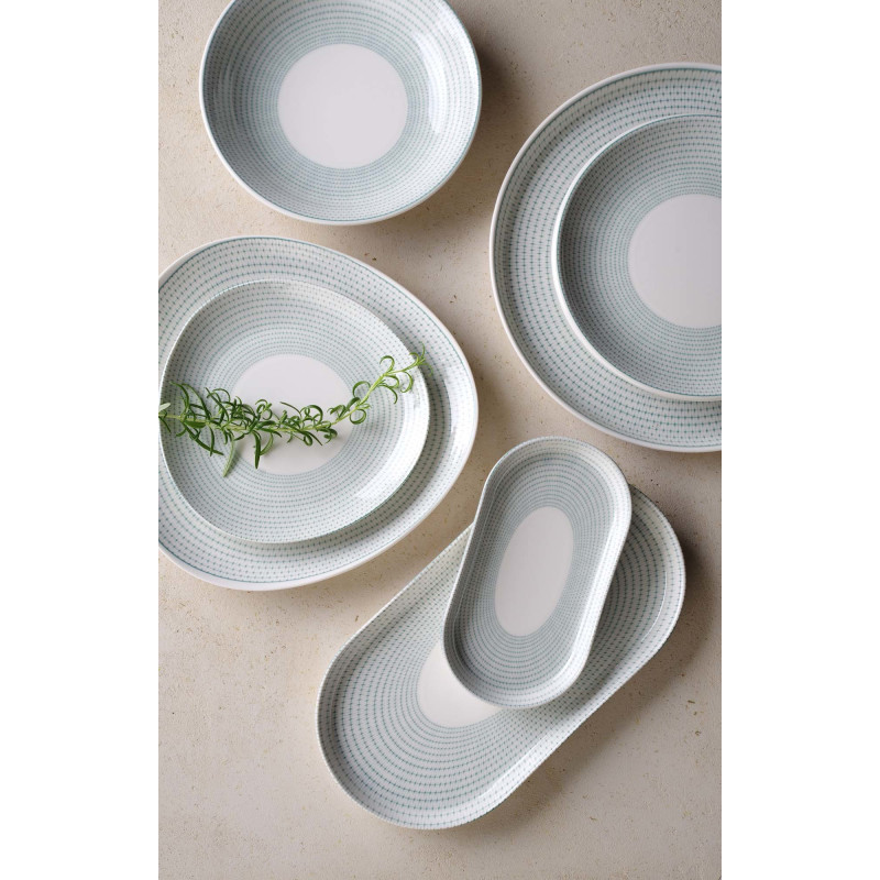 Assiette à bord haut verte 210 mm - Finedine  au meilleur prix sur Restock CHR