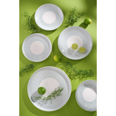 Assiette à bord haut verte 290 mm - Finedine  au meilleur prix sur Restock CHR