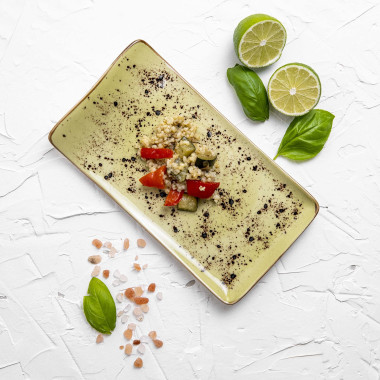 Plat de service olive - 215x120mm - Finedine  au meilleur prix sur Restock CHR