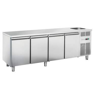 Comptoir réfrigéré RC 4100LV - GN1/1 (AVEC ÉVIER) - Cool Head  au meilleur prix sur Restock CHR