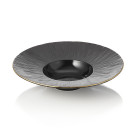 Assiette à pâtes 27,5 cm noir bord doré MAYA (x2) KURO professionnel - Was Germany  au meilleur prix sur Restock CHR