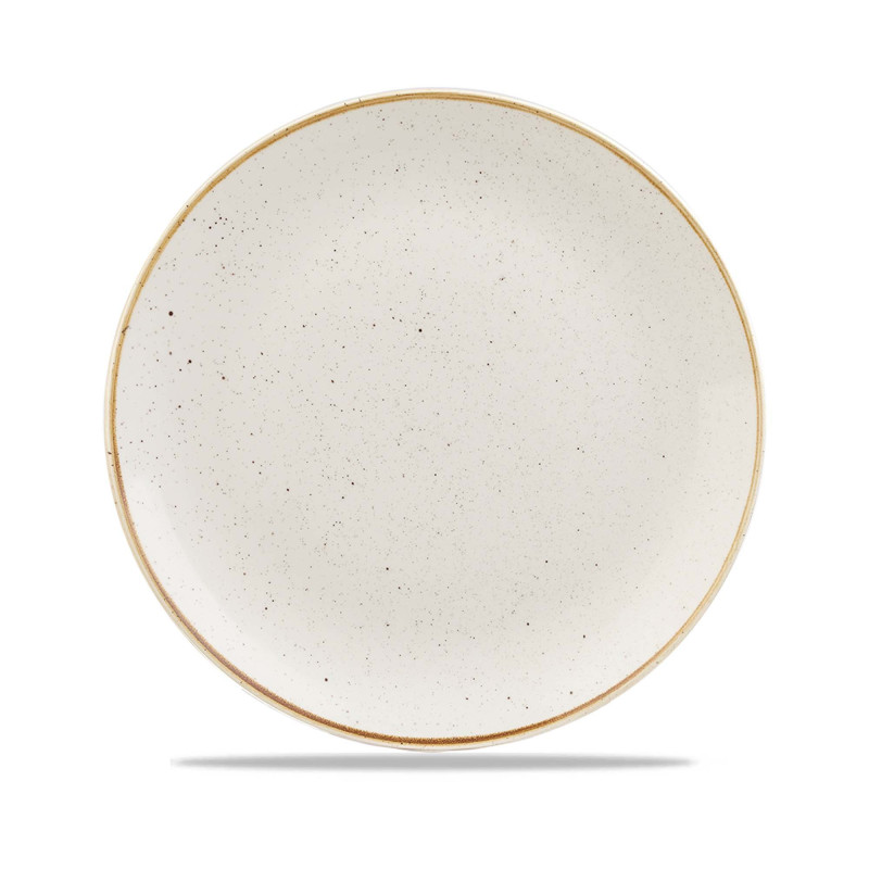 Coupe plate Stonecast Barley White - 288 mm - Finedine  au meilleur prix sur Restock CHR