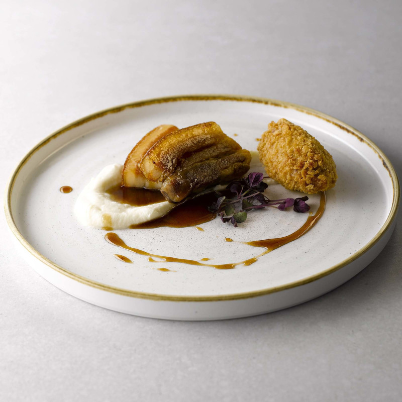 Coupe plate Stonecast Barley White - 288 mm - Finedine  au meilleur prix sur Restock CHR