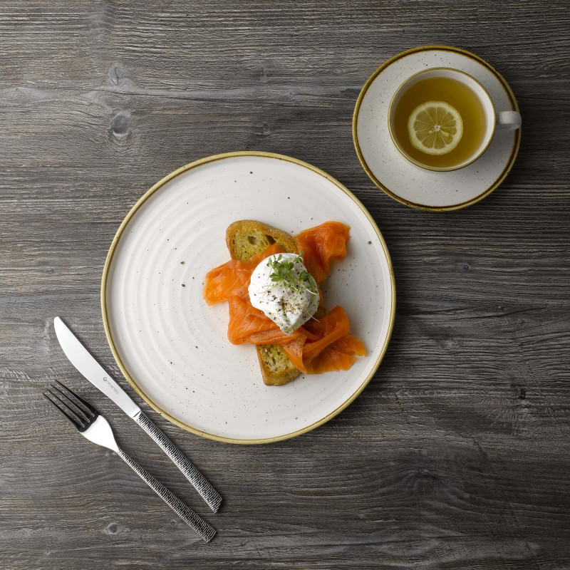 Coupe plate Stonecast Barley White - 288 mm - Finedine  au meilleur prix sur Restock CHR