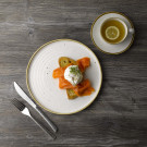Coupe plate Stonecast Barley White - 288 mm - Finedine  au meilleur prix sur Restock CHR
