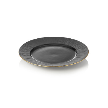 Assiette plate 22 cm noir bord doré MAYA (x4) KURO professionnel - Was Germany  au meilleur prix sur Restock CHR