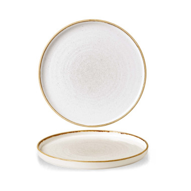 Assiette à paroi blanche Stonecast Barley - 210x(h)20mm - Finedine  au meilleur prix sur Restock CHR