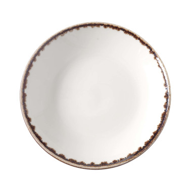 Assiette profonde en vanille - 230 mm - Finedine  au meilleur prix sur Restock CHR