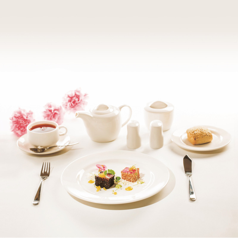 Assiette creuse ivoire - 235x(H)48mm - Finedine  au meilleur prix sur Restock CHR