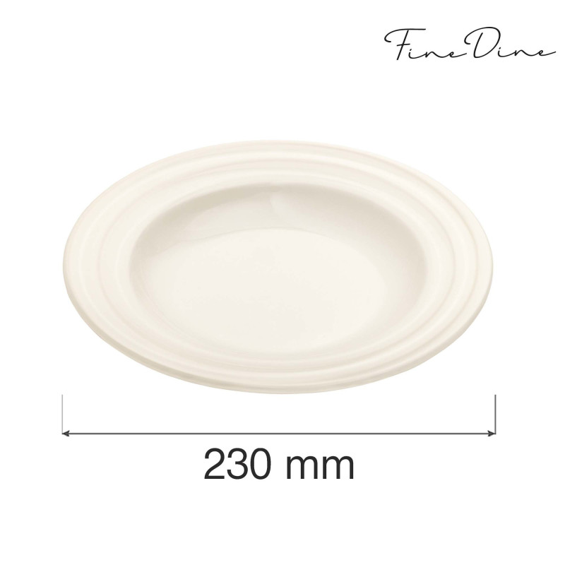 Assiette creuse Perla - 230 mm - Finedine  au meilleur prix sur Restock CHR
