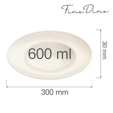 Assiette à pasta crema - 300 mm - Lot de 6 - Finedine  au meilleur prix sur Restock CHR