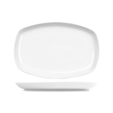 Assiette rectangulaire en porcelaine 355x235 mm - Finedine  au meilleur prix sur Restock CHR
