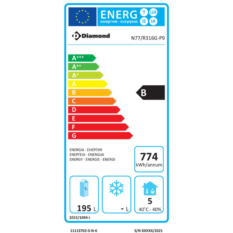 Soubassement réfrigéré 3 tiroirs GN1/1 - Diamond  au meilleur prix sur Restock CHR