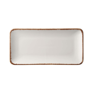 Assiette rectangulaire vanille - 300x150mm - Finedine  au meilleur prix sur Restock CHR