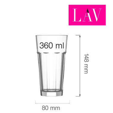 Verre long drink Aras 360 ml - Lot de 6 - Finedine  au meilleur prix sur Restock CHR