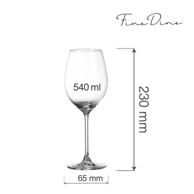 Verre à vin Cantare - 540 ml - Lot de 6 - Finedine  au meilleur prix sur Restock CHR
