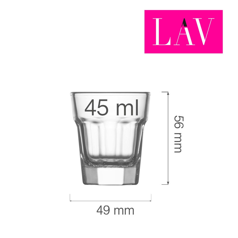Verre à liqueur Aras 45 ml - Lot de 6 - Finedine  au meilleur prix sur Restock CHR