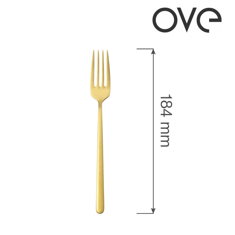Fourchette à dessert Amarone Gold - OVE - 184 mm - Lot de 12 - Finedine  au meilleur prix sur Restock CHR