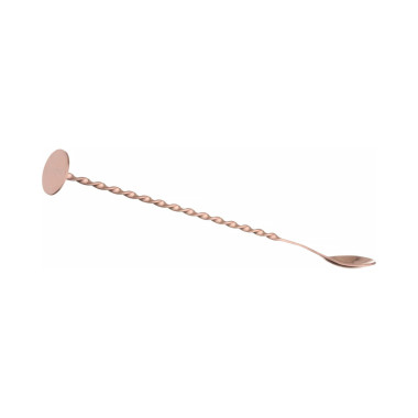 Cuillère de bar avec pilon - Bar up - Cuivre - 280x35mm - Finedine  au meilleur prix sur Restock CHR