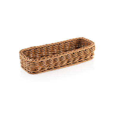 WEAVER PRO SYSTEMKÖRBE Panier à couverts 27 x 10 cm H 5 cm brun foncé polypropylène WEAVER PRO professionnel - Was Germany  au m