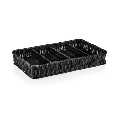 WEAVER PRO SYSTEMKÖRBE Panier à couverts GN 1/1 noir polypropylène WEAVER PRO professionnel - Was Germany  au meilleur prix sur 