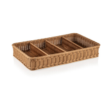 WEAVER PRO SYSTEMKÖRBE Panier à couverts GN 1/1 marron polypropylène WEAVER PRO professionnel - Was Germany  au meilleur prix su