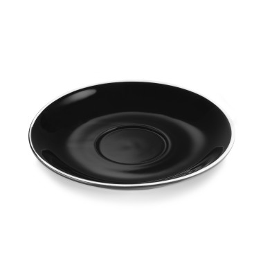 Soucoupe caffè latte noir bord blanc pour 4998035 (x6) ITALIA BLACK professionnel - Was Germany  au meilleur prix sur Restock CH