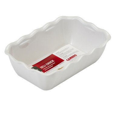 Plat rectangulaire blanc - 17.5 x 26 x 8 cm - Lot de 6 - Cambro  au meilleur prix sur Restock CHR