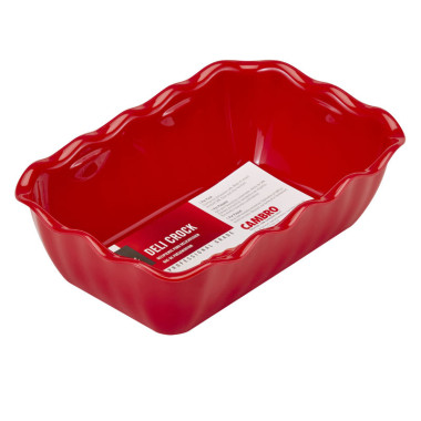 Plat rectangulaire - 17.5 x 26 x 8 cm - rouge - Lot de 6 - Cambro  au meilleur prix sur Restock CHR