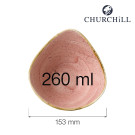 Bol triangulaire Stonecast rose pétale - 153 mm - Finedine  au meilleur prix sur Restock CHR