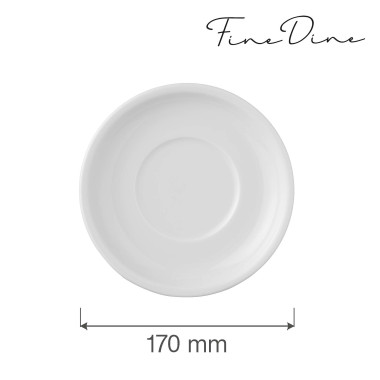 Sous-assiette Bianco - 170 mm - Lot de 6 - Finedine  au meilleur prix sur Restock CHR