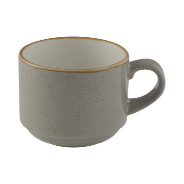 Tasse empilable grise Stonecast - 220ml - Finedine  au meilleur prix sur Restock CHR