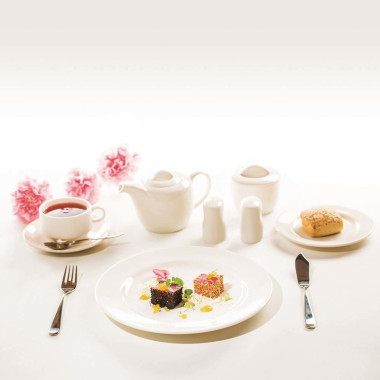Plat ovale Crema - 340x240mm - Lot de 6 - Finedine  au meilleur prix sur Restock CHR