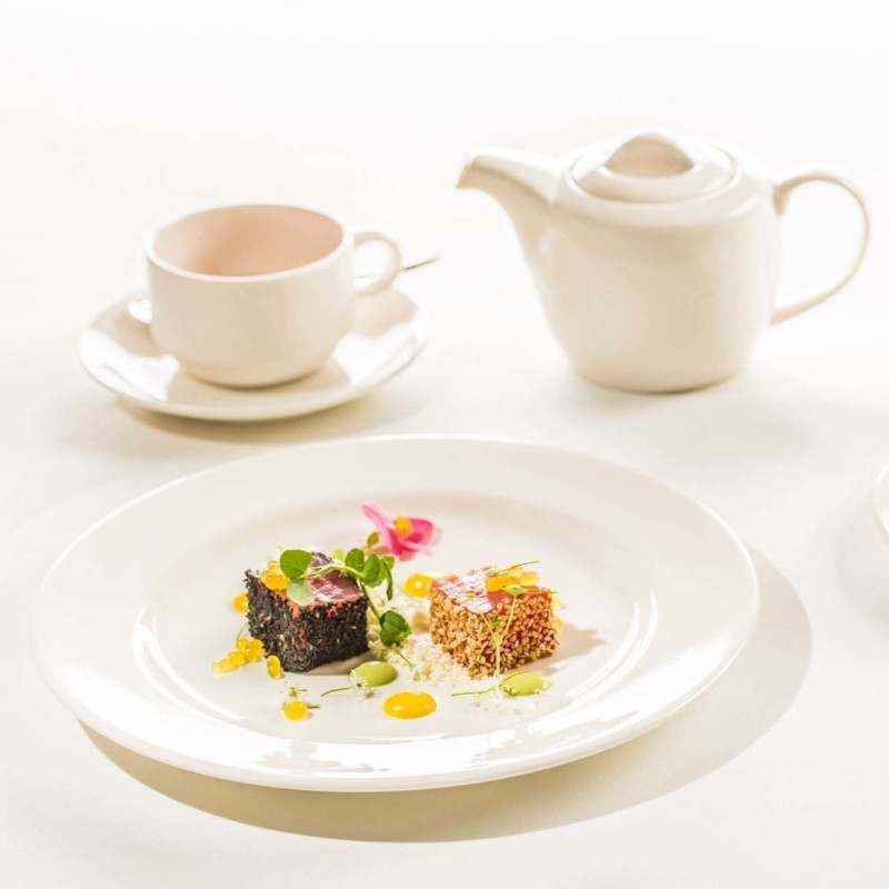 Plat ovale Crema - 340x240mm - Lot de 6 - Finedine  au meilleur prix sur Restock CHR