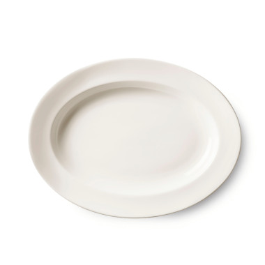 Plateau ovale ivoire - 450x345x(H)56mm - Finedine  au meilleur prix sur Restock CHR
